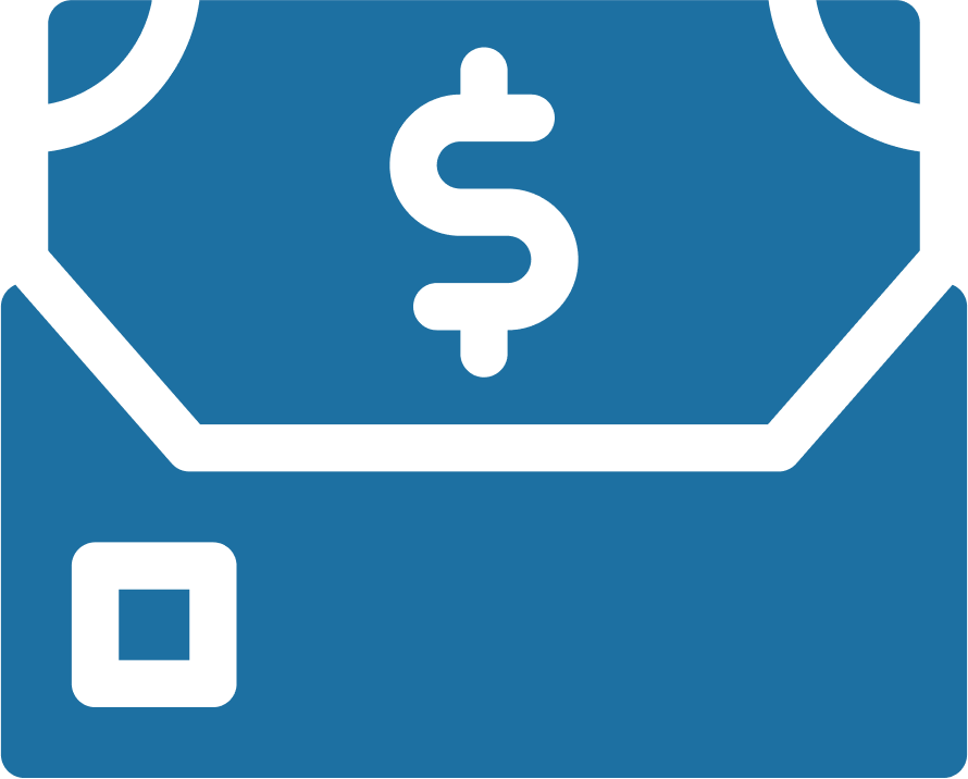 Blue Payroll Icon