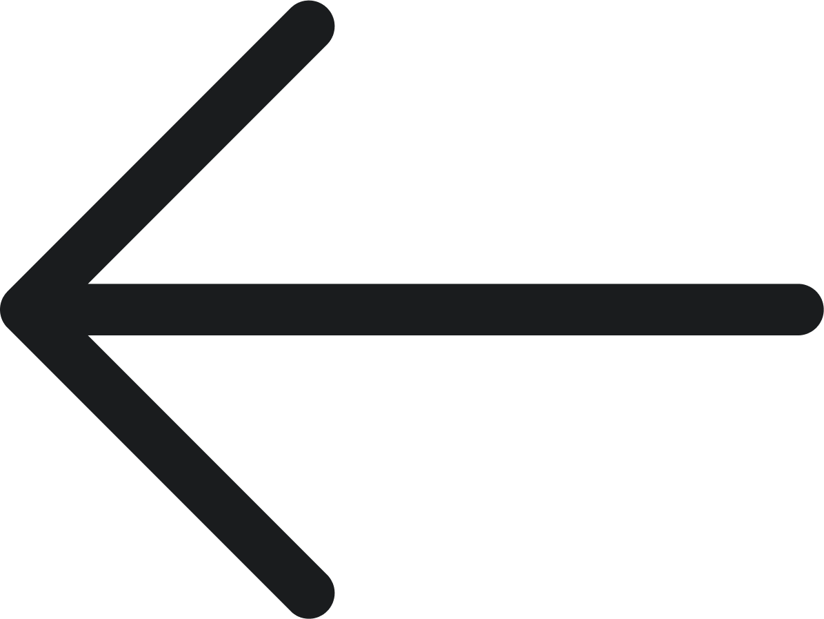 Black back arrow icon